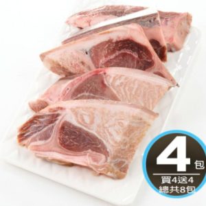 買4送4 東港黑鮪魚黃金琵琶4包組(600g/包) 總共8包組